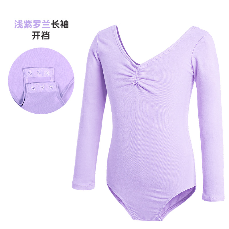 Trajes de baile para niños Trajes de entrenamiento para niñas de verano Trajes de ballet de manga corta Trajes de baile de una pieza para exámenes de danza china