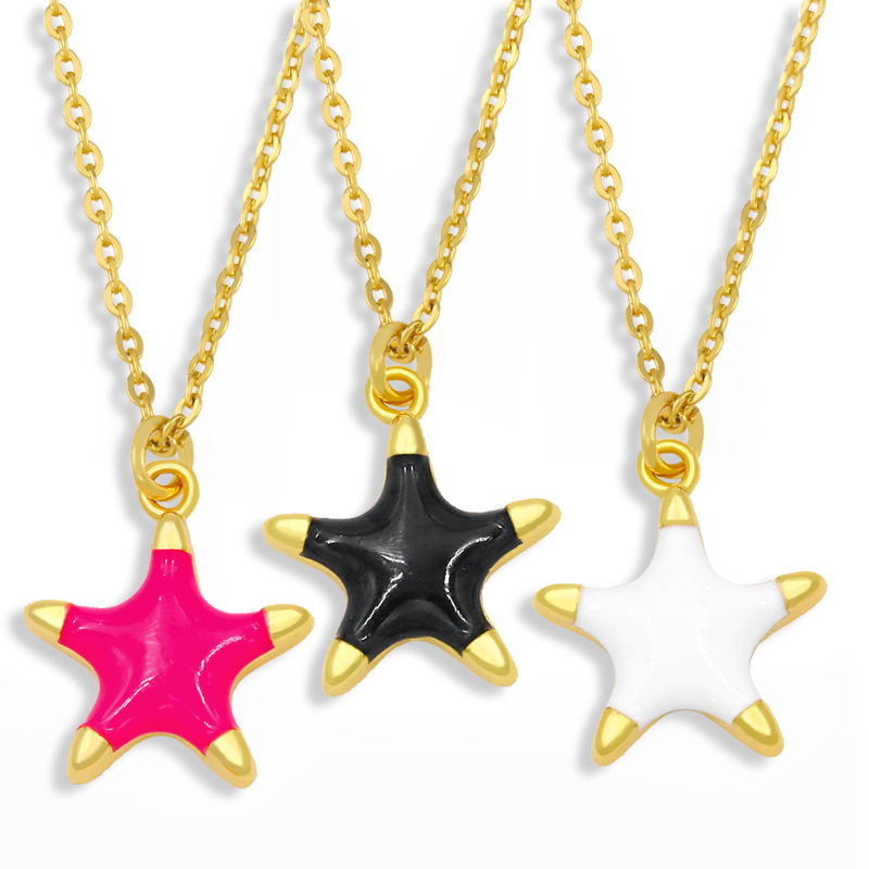 Collar Con Colgante De Estrella De Mar Simple display picture 10