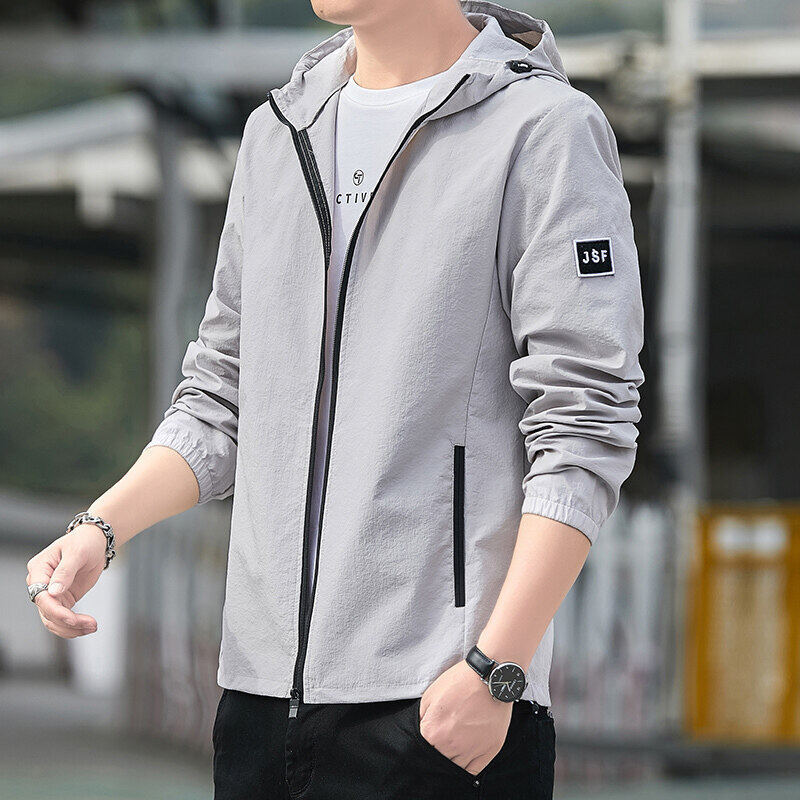 Sun Protection Clothing Men's Summer Ice Silk Fishing Sun Protection Suit Men's Ultra-thin Breathable UV Protection Outdoor Skin Shirt