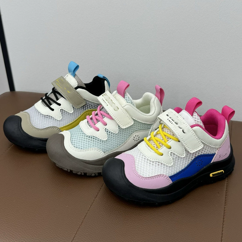 Летние детские ультралегкие и тонкие дышащие спортивные туфли