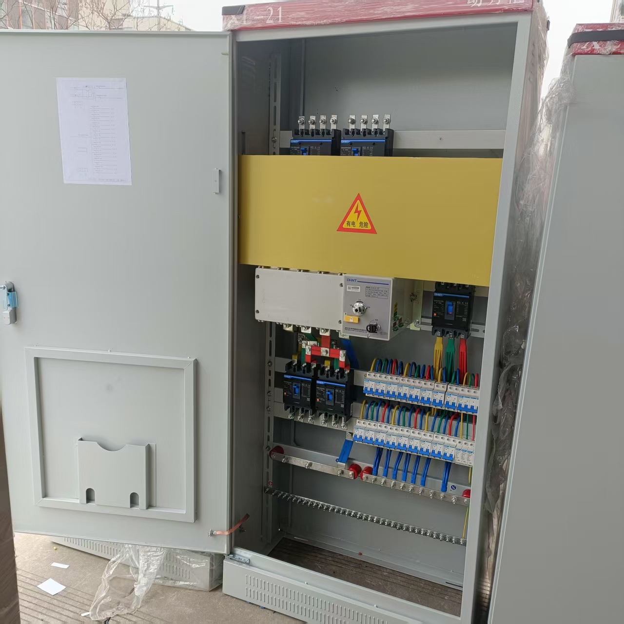 室内室外配电箱配电柜380V220V双电源自动切换冷轧钢计量塑壳断路