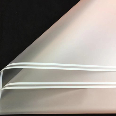 Nuevo producto Paquete degradado Papel de flores Papel de Milán de doble línea Papel de lijado mate de viento ins Floristería al por mayor Papel de embalaje de flores