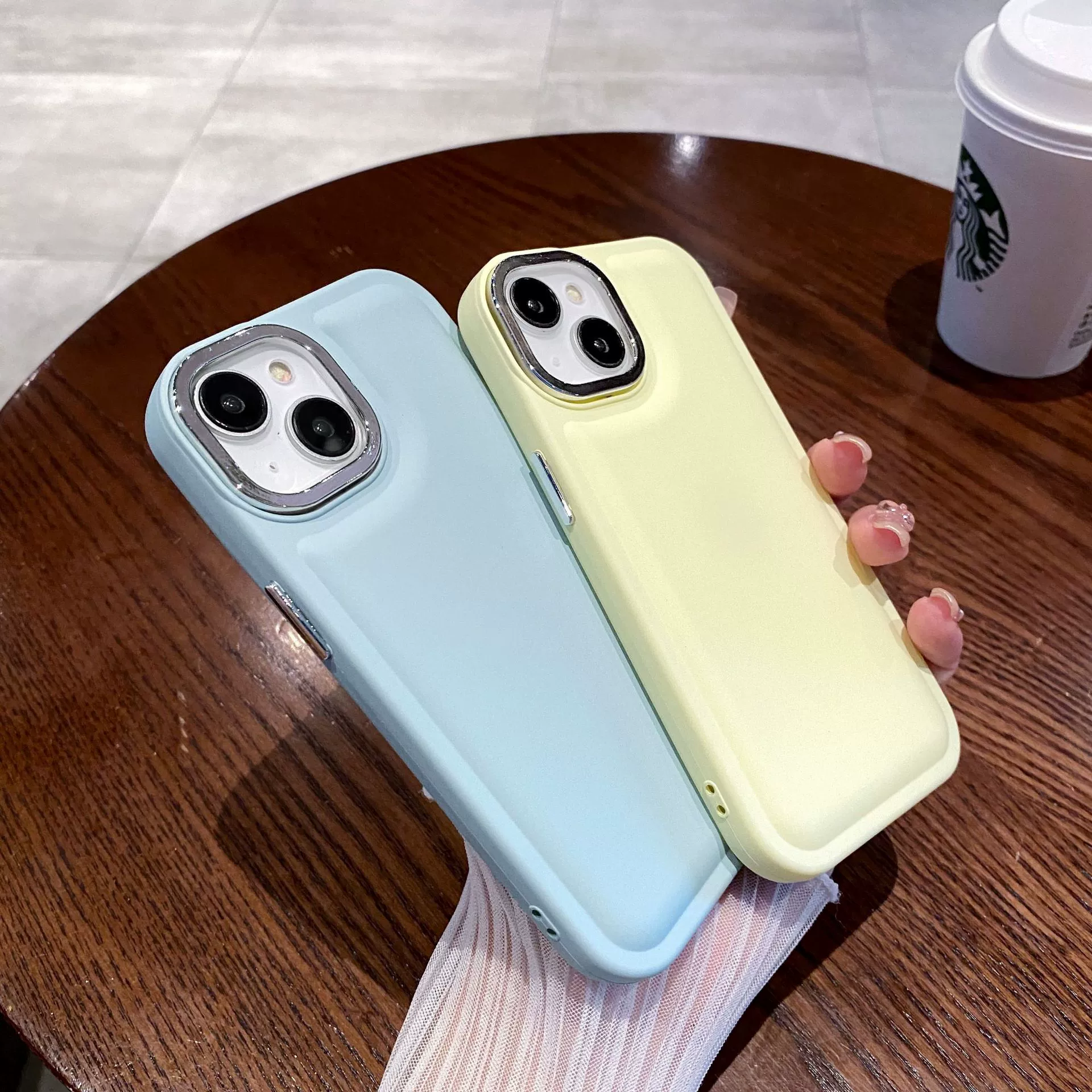 Чехол защитный для iPhone 15 Pro Max, совместимый с объективом Apple, простой и элегантный дизайн