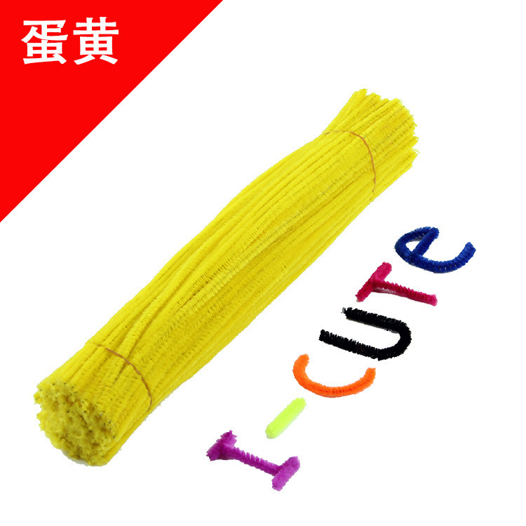 Hecho a mano DIY trenzado paquete de material cifrado ramo de lana Raíz de lana de la raya del color torcido palo de los niños hechos a mano juguetes creativos