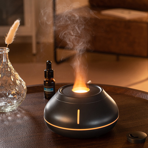 Colorful Simulated Flame Aroma Diffuser Desk Creative Air Humidifier Home Fragrance Diffuser Cross-border New Product