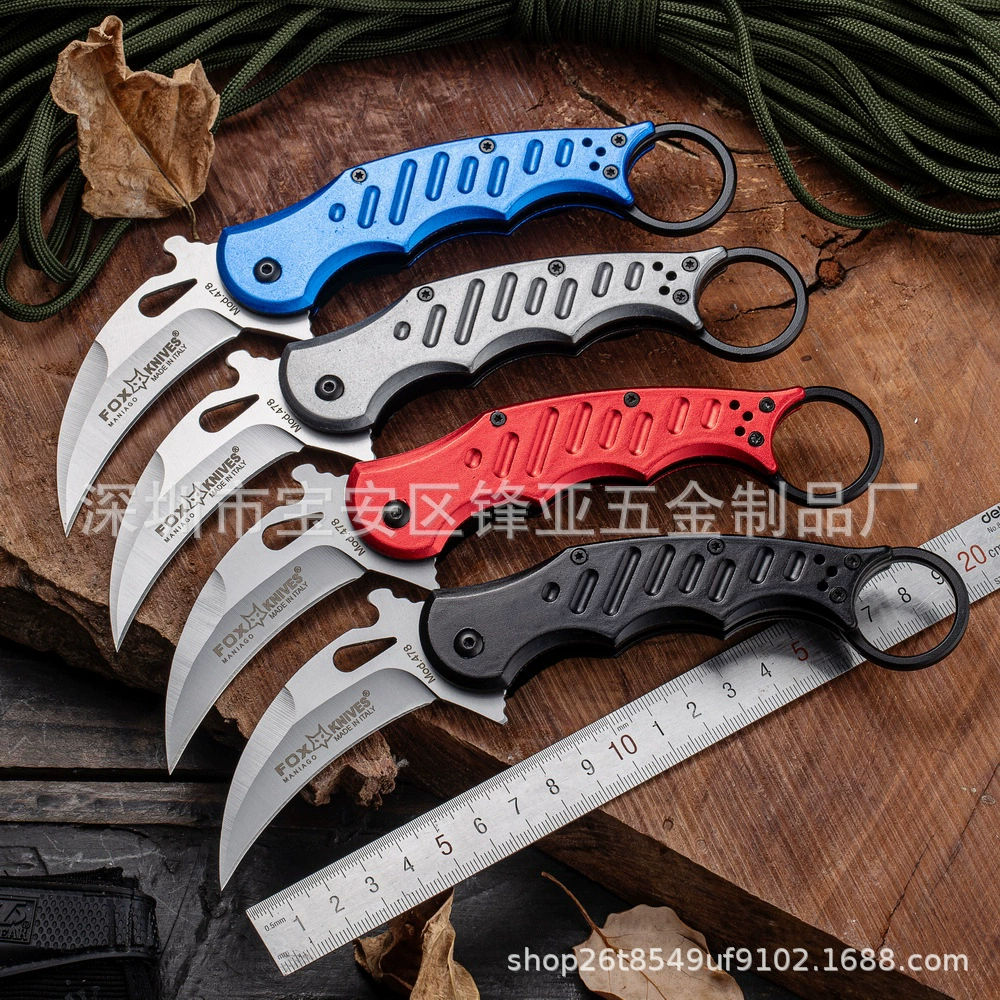 [Factory Outlet] керамбит алюминиевая ручка коготь нож тренировочная практика коготь лисы нож складной коготь нож
