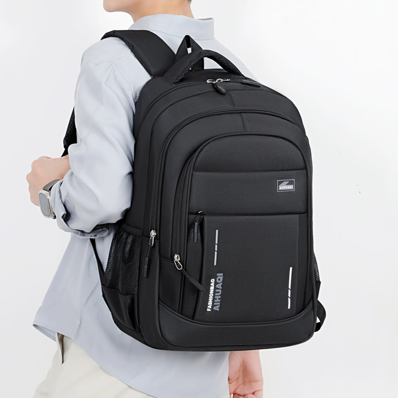 New Style Men's Backpack for Business Travel, Leisure Travel, Large Capacity, Fashionable School Bag for Middle and High School Students