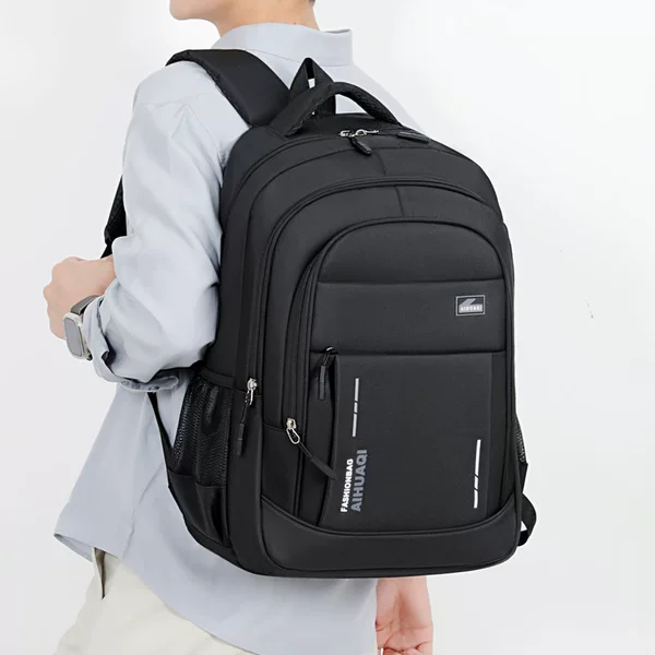 New Style Men's Backpack for Business Travel, Leisure Travel, Large Capacity, Fashionable School Bag for Middle and High School Students