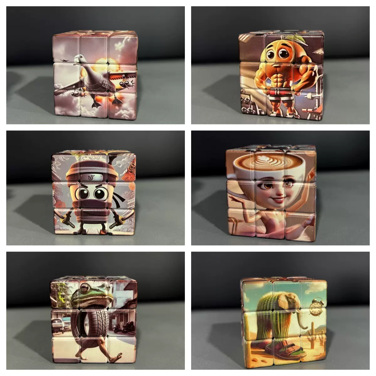 跨境Tiktok美国AI山海经三阶魔方木棍人通通穿鞋鲨鱼儿童益智玩具