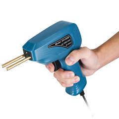 Heating spot welding wire for automotive bumper plastic parts, spot welding, repair, welding machine, plastic welding machine with light