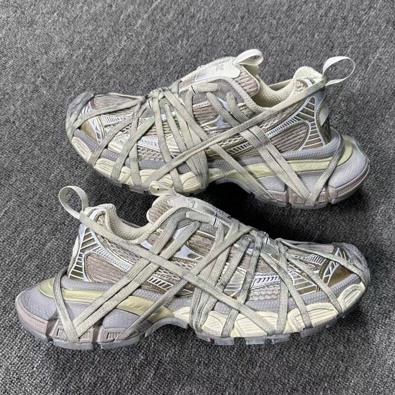 New B Home Paris 3XL Spider-Man Mesh Breathable Catwalk Retro Heightening Old Dirty Shoes Dad Shoes Couple