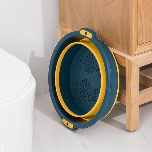 Foot bath bag, foldable foot bath bucket, portable water basin, travel artifact, outdoor dormitory, simple face and foot wash