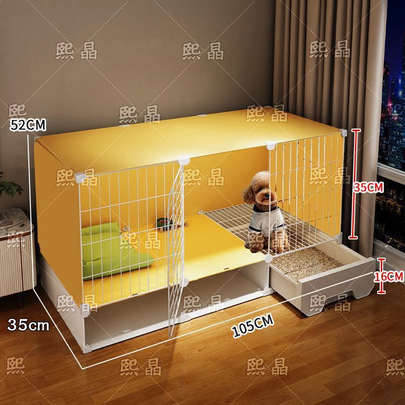 小型犬用の新しい犬用ケージ、1部屋、1リビングルーム、1バスルーム、トイレ付きの広いスペース、独立した犬小屋、豪華なヴィラ|undefined