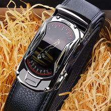 Leather Belts for Men 35cm Width Sports Car Brand Fashion A