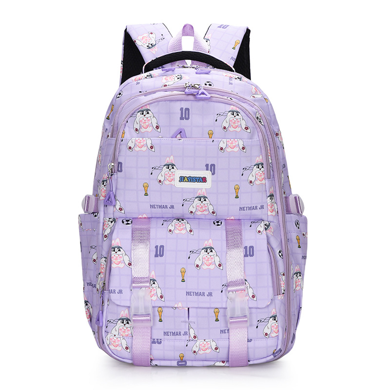 Refrigerador tipo puerta abierta serie de mochila de dibujos animados estudiantes de gran capacidad simple y ligera para hombres y mujeres de alto valor facial mochila del campus