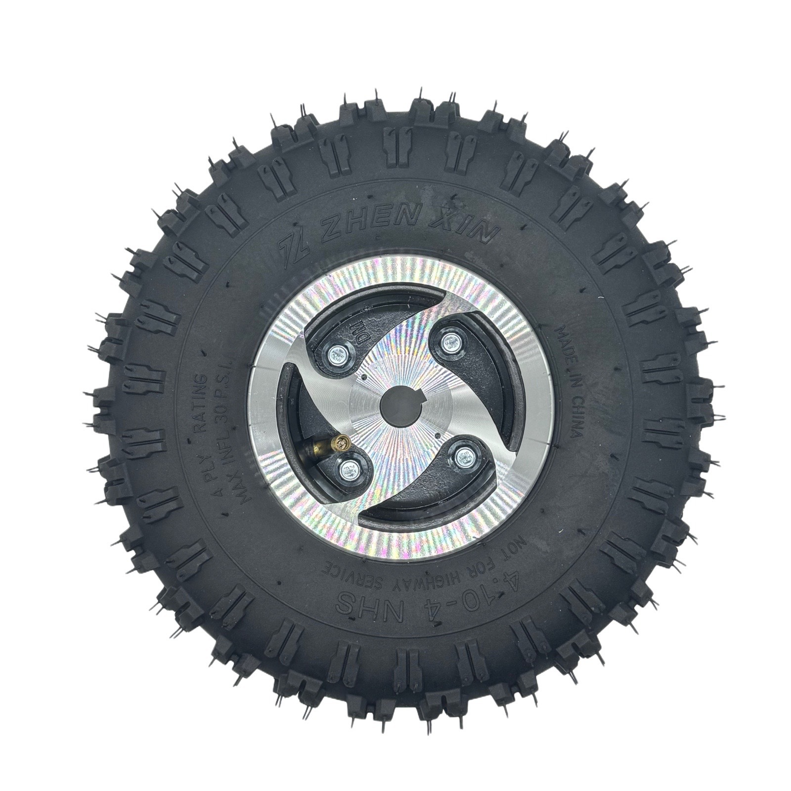 Electric Scooter for the Elderly 4.10-4 Pneumatic Tire Scooter Tire 4.10-4 Off-Road 10inch with Aluminum Wheels
