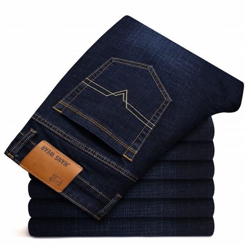 Autumn/Winter New Men's Jeans Leisure Stylish Work Pants Straight Leg Elastic Men's Pants