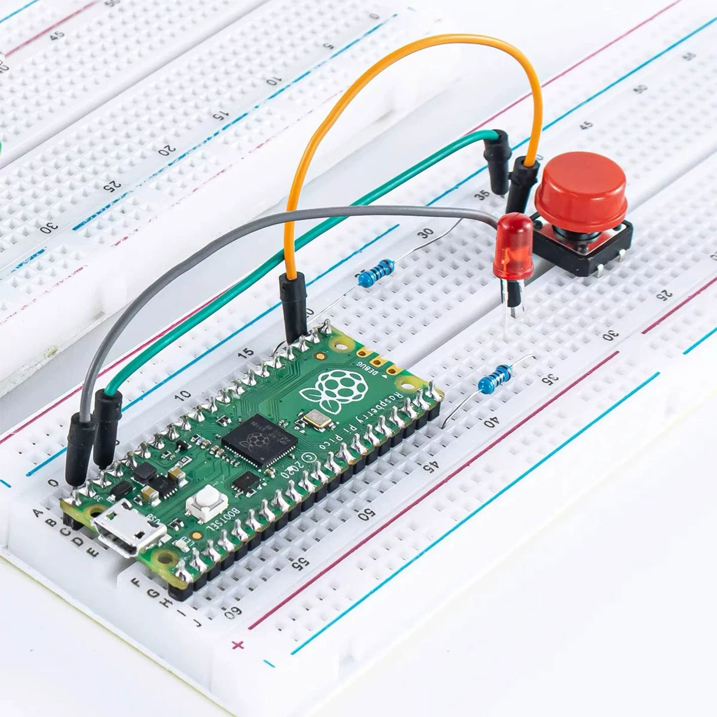 Набор для разработки Raspberry Pi PICO, плата Raspberry Pi RP2040 с программированием + экран LCD1602