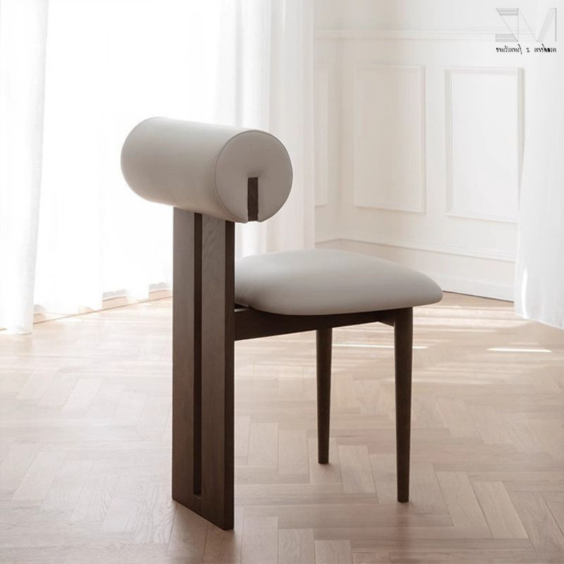S66 silla de comedor de madera maciza (dos fotos)