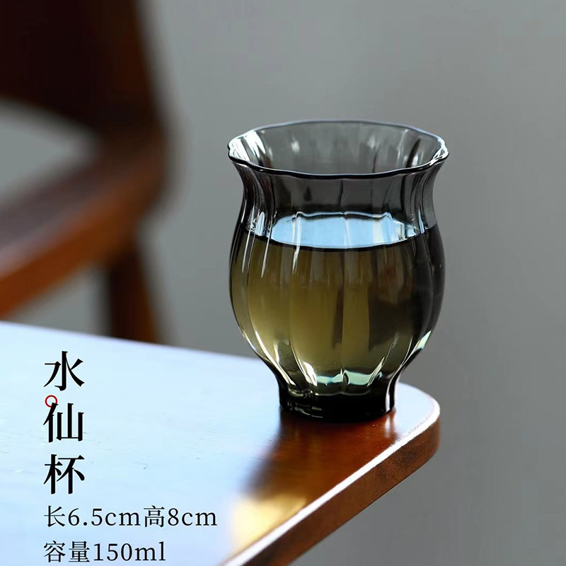 Glass tea cup for home use