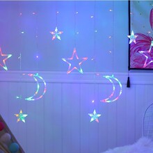 工厂批发led彩灯闪灯串灯冰条灯满天星窗帘灯节日圣诞婚庆五角星