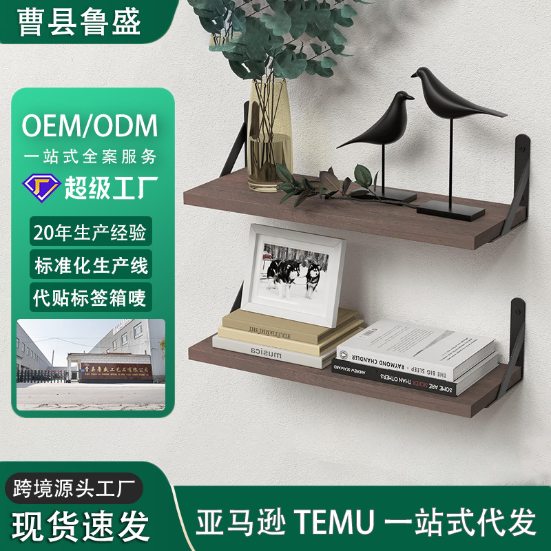 Cross-Border Iron Wall Storage Rack, Living Room Wall Ornaments, Green Plants, Book Storage Rack, Kitchen Spice Storage Rack