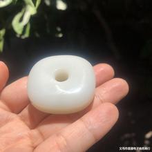处理供应和田玉白玉天圆地方平安扣 玉琮牌子挂件玉坠 礼品带证书