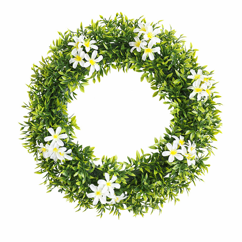 Primavera Garland vacaciones atmósfera escena decoración simulación verde planta conejo Garland puerta decoración colgante de pared transfronteriza al por mayor