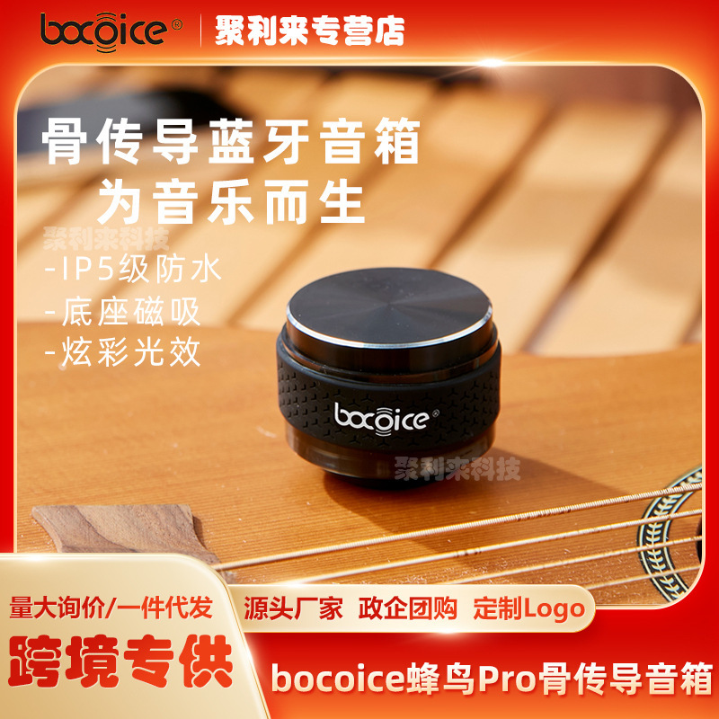 Bocoice Hummingbird Pro Bone Conduction Bluetooth Speaker Portable Magnetic Small Resonance Mini Speaker Creative Gift