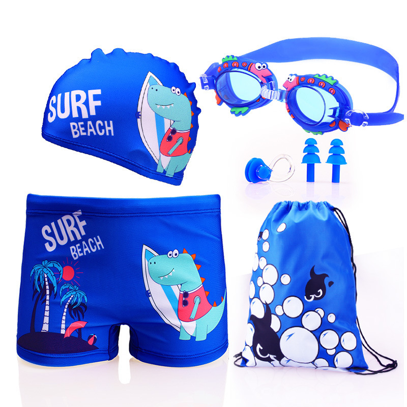 Pantalones de baño para niños, niños, niños, trajes de baño para niños, gorras de baño, gafas de baño para niños, comercio exterior