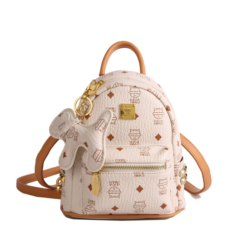 Colgante de cinta beige