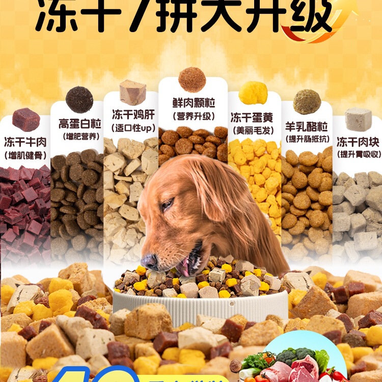 フリーズドライ ドッグフード 20kg パック ユニバーサル 成犬 ゴールデンレトリバー コーギー ボーダーコリー ラブラドール 大型犬 特大袋|undefined