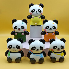 PU スローリバウンドおもちゃ人気のパンダ赤ちゃんピンチ減圧アーティファクトかわいい漫画のベントギフト卸売