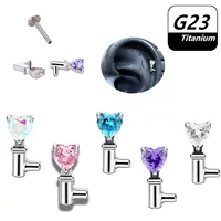 Geometric earrings with zircon, changeable accessories, piercing, DIY