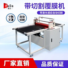 自动裁切覆膜机玻璃不干胶陶瓷平面贴膜机亚克力带切膜机覆膜机