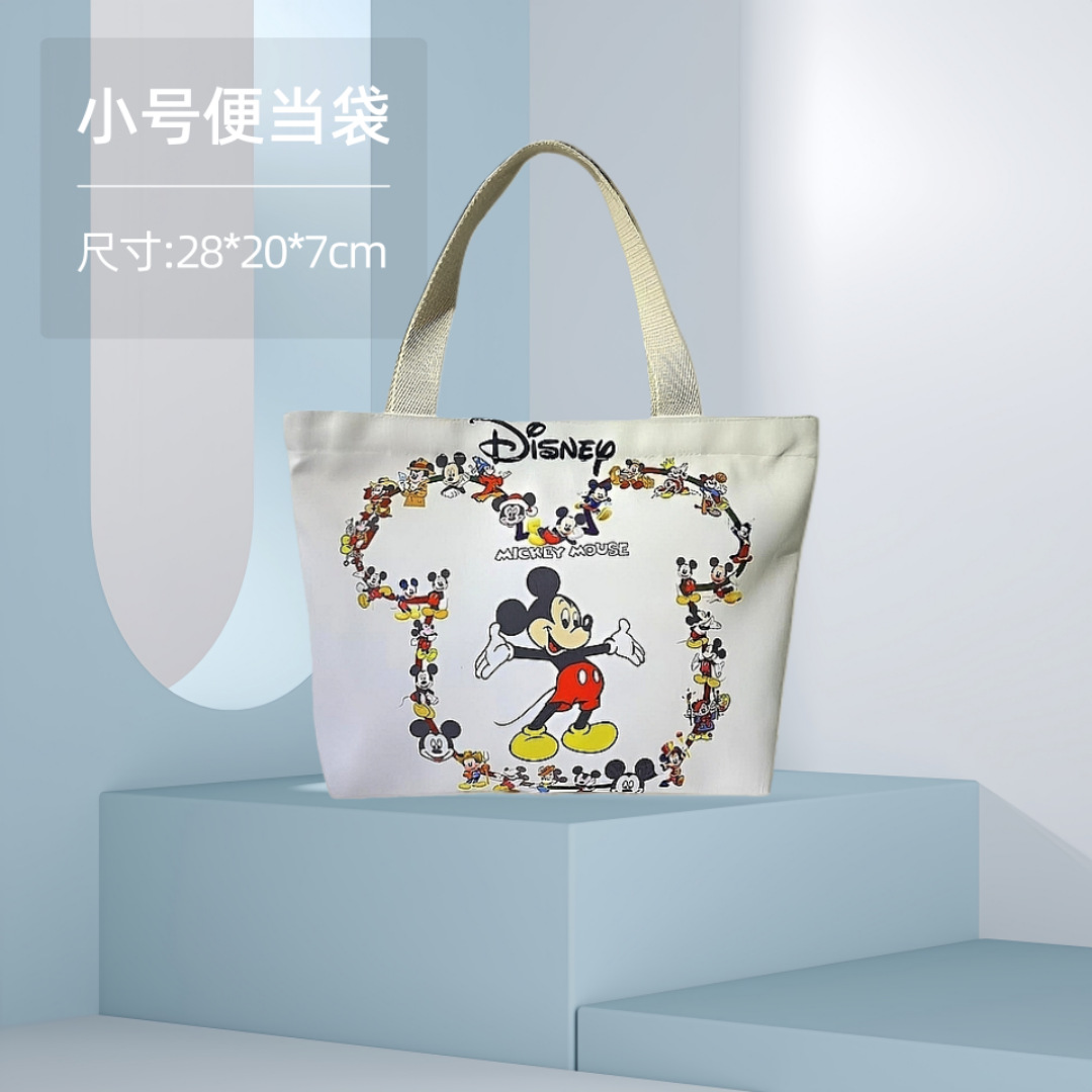 Bolsa de almuerzo pequeña, bolsa de lona, bolso de mano con dibujos animados de anime, bolsa de almacenamiento, bolso pequeño, regalo