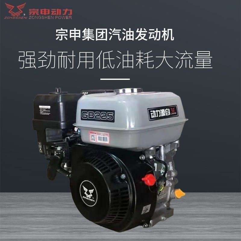 Zongshen Gasoline Engine Single-Cylinder Small Internal Combustion Engine 170/190 Four-Stroke Engine Electric Start Outboard Motor Kart