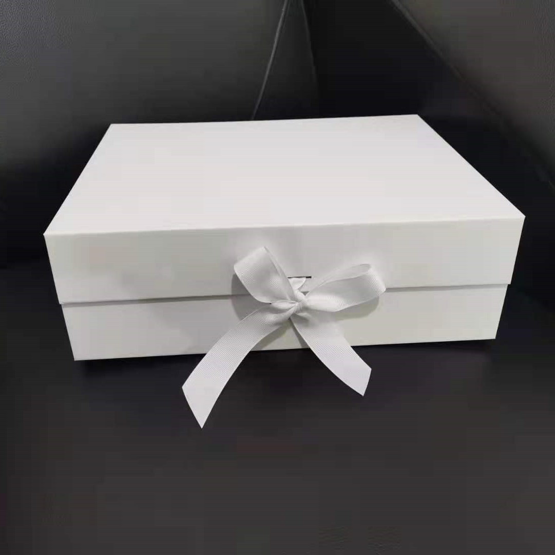 Spot caja plegable con tapa al por mayor bowknot caja de embalaje de color sólido comercio exterior transfronterizo caja de regalo plegable caja de regalo de una pieza