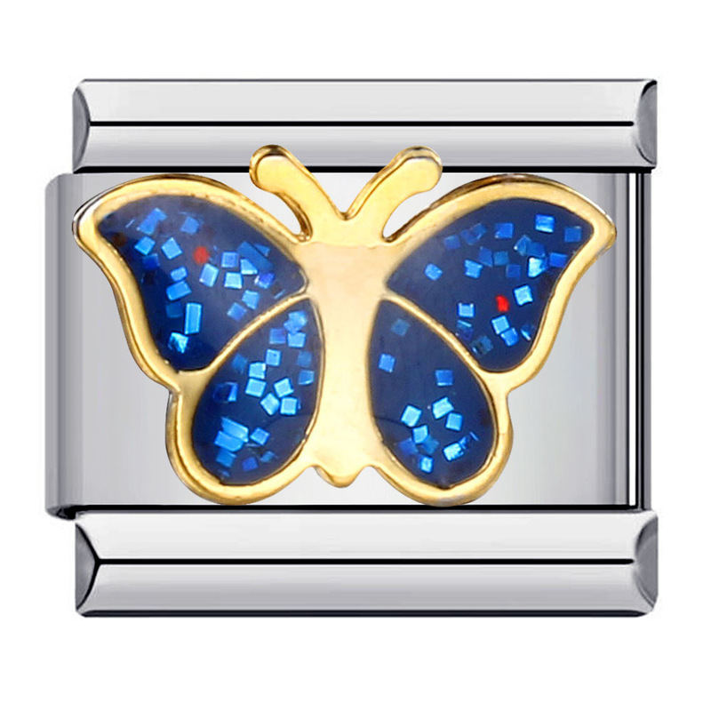 时尚不锈钢手链Italian Charm 金银同款手链焊接滴油DIY模块饰品|undefined