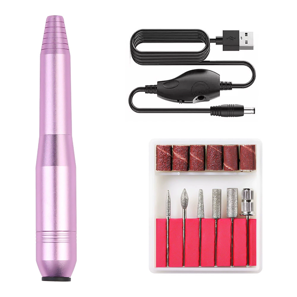 Electric Nail Drill Machine, multi-model sanding/milling kit, USB portable, 0.6 kg