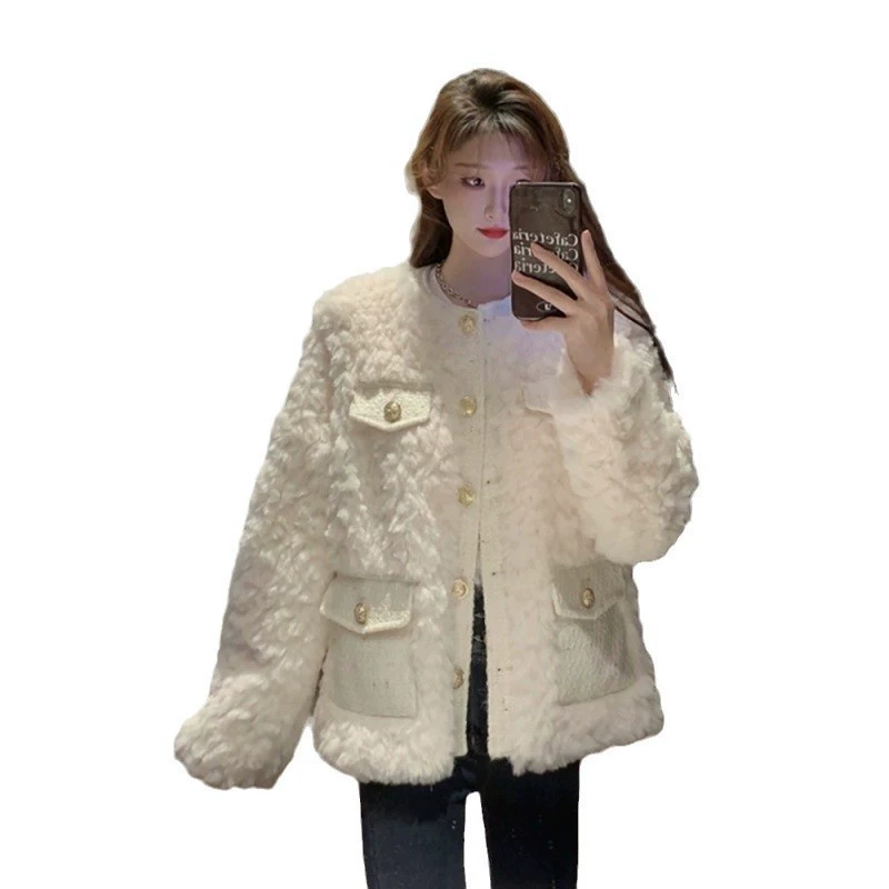 Модная теплая куртка, западный стиль, стиль Chanel, увеличенная толщина