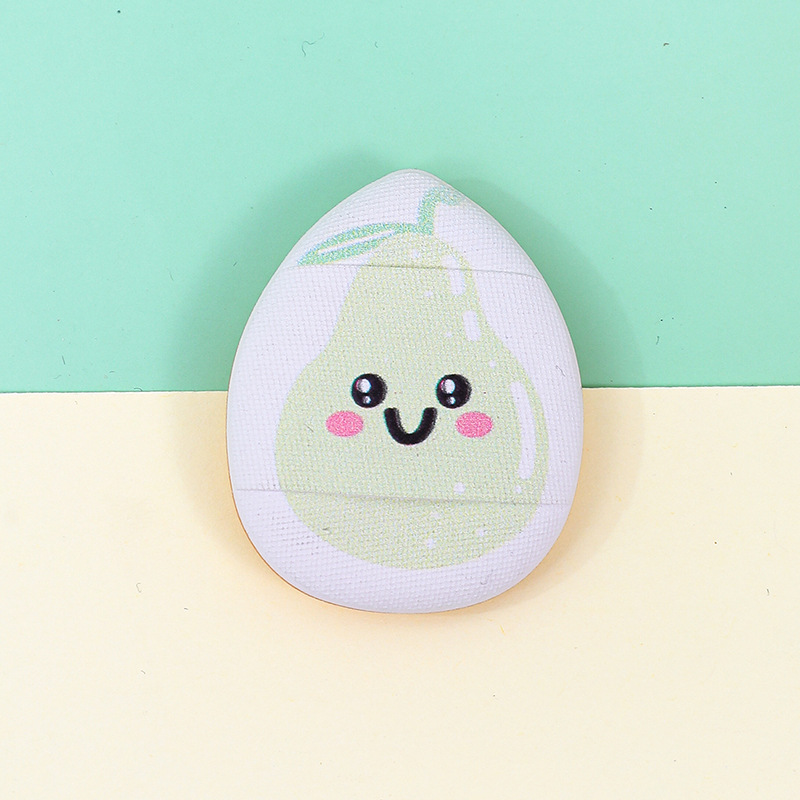 Polvo de dedo personalizado mini pulgar polvo de pulgar impresión de superficie de la piel concelector pequeño cojín de aire triángulo marshmallow esponja de maquillaje