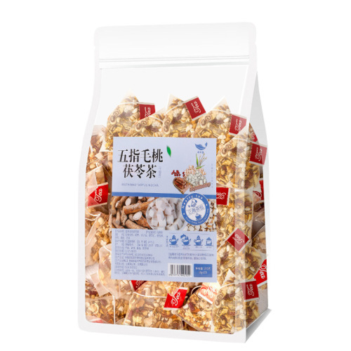 Yaozhiyuan Five-finger Peach Poria Tea Tartary Buckwheat Orange Peel Red Date Adzuki Bean No-cook Triangular Tea Bag Substitute Tea 200g