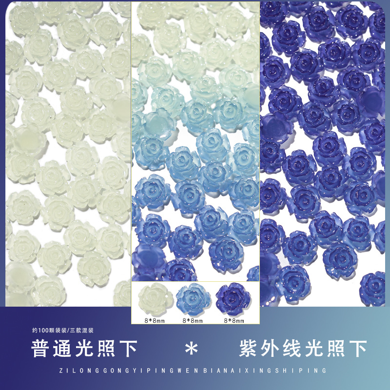 Uña de brillo camellia accesorios de uñas decoración de uñas joyas de flores en joyas de uñas