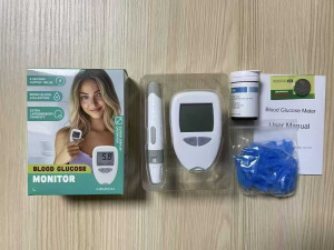 Medidor de glucosa en sangre de comercio exterior, analizador de sangre de mediana edad, farmacia, medidor de glucosa en sangre, máquina de glucosa en sangre doméstica, OEM