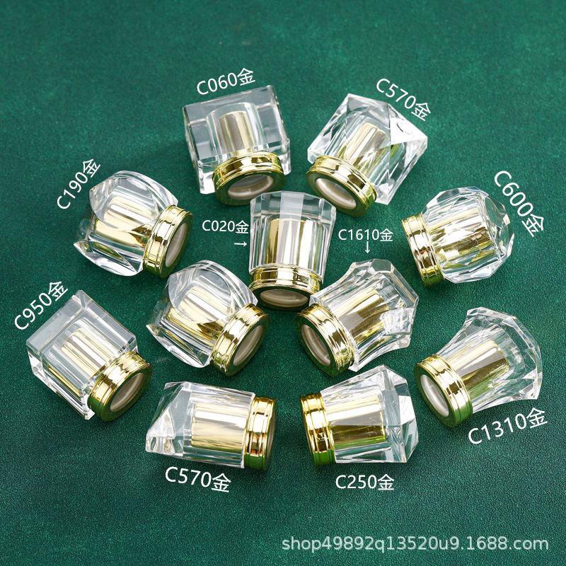 transparent glass perfume