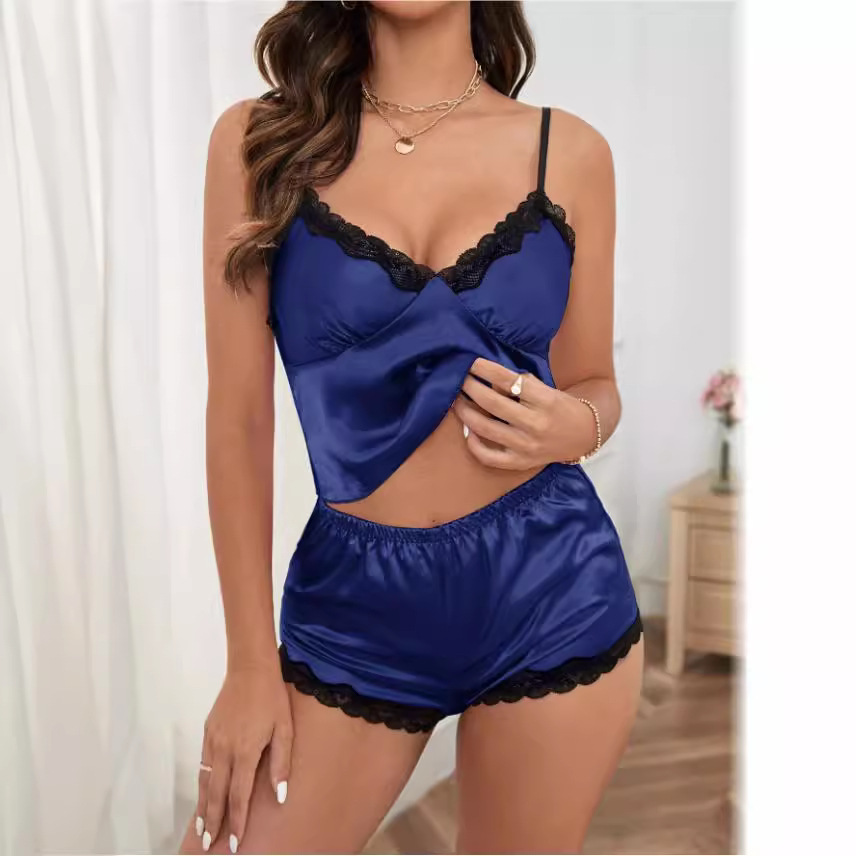 Camiseta sin Mangas y Camisola para Mujer, Comercio Exterior Transfronterizo de Amazon, Traje de Dos Piezas para Mujer, Verano 2025, Venta al por Mayor image 4