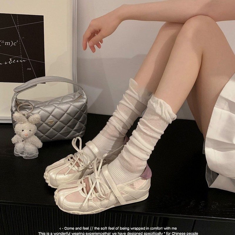 Wen Shu の新しいパンクバレエ 6 センチメートル厚底バレエトレーニングシューズ女性用サマーサンダルシルバーシングルシューズ女性用|undefined