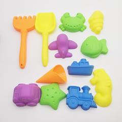 Children's Educational Beach Play Set of 12-Piece Toy Motor Magic Sand Model Space Toy Sand Mold Wholesale