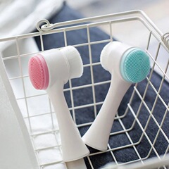 Silicone Face Cleansing Brush, 3D Soft Bristle Face Massage Brush, Factory Direct Sale, Dual-Sided Cleaning Brush